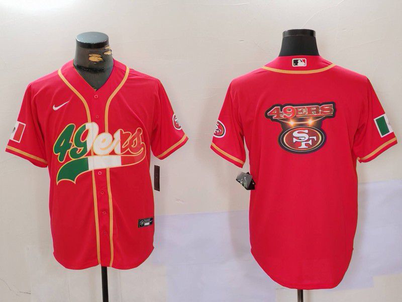 Men San Francisco 49ers Blank Red Second generation Mexican Joint Name 2024 Nike Limited NFL Jersey style 9->kansas city chiefs->NFL Jersey